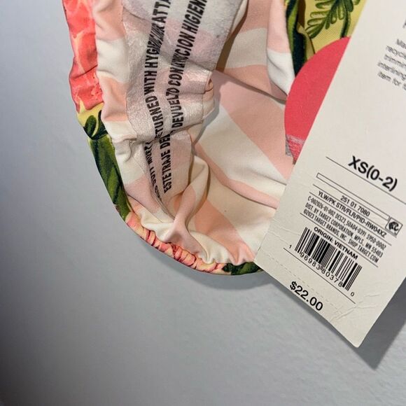 Agua Bendita x Target Peony Botanical/Stripe Print Reversible High-Waist Cheeky - Picture 6 of 8